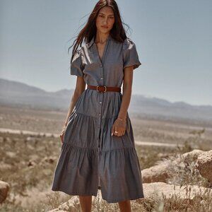 Brochu Walker Havana Dress in Washed Slate Size M